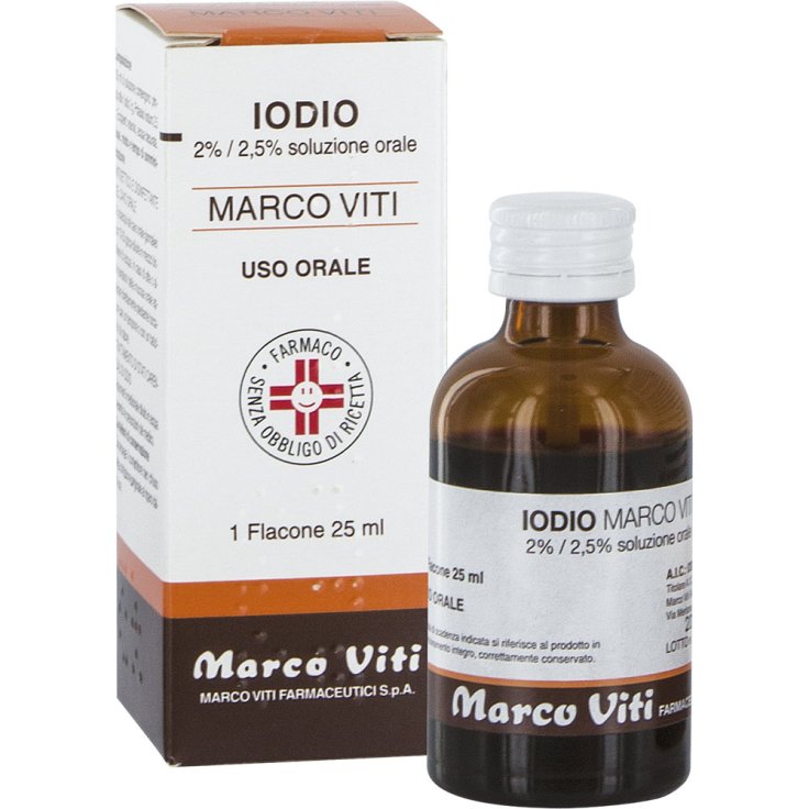 Iodio 2% + 2,5% Marco Viti Soluzione Orale 25ml