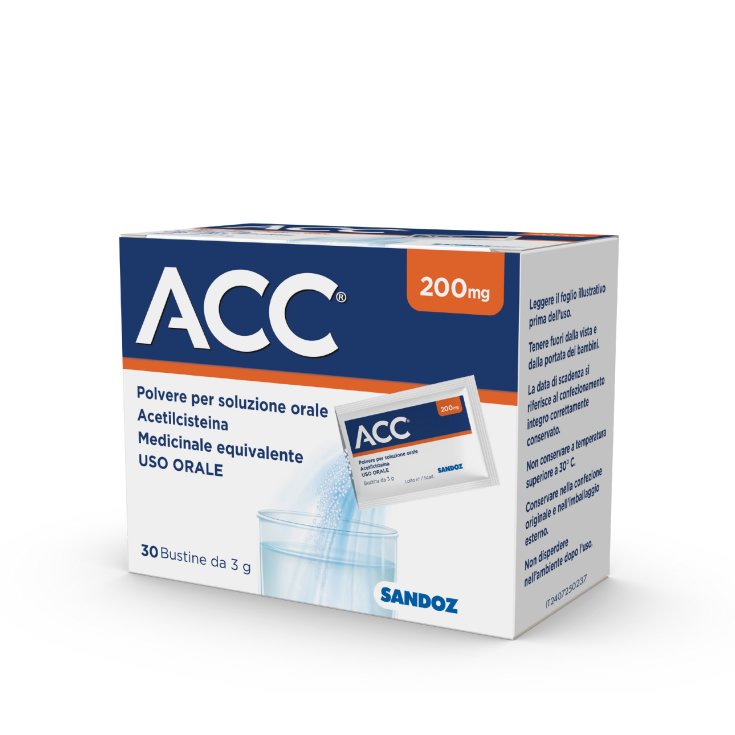 ACC 200mg Sandoz 30 Bustine Da 3g