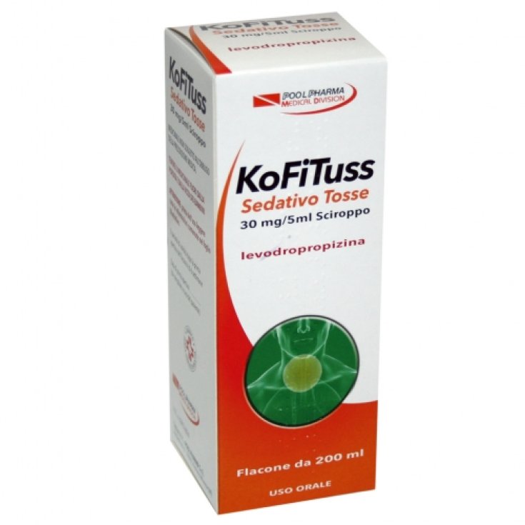 KoFiTuss Sedativo Tosse 30 mg/5 ml  Sciroppo Pool Pharma 200ml