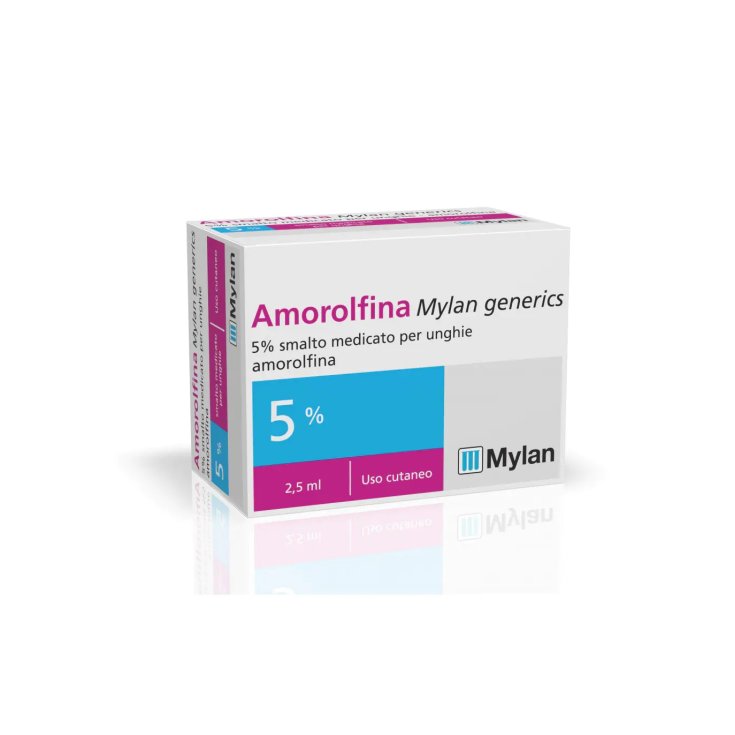 Amorolfina Mylan 5% Smalto Medicato Per Unghie 2,5ml.