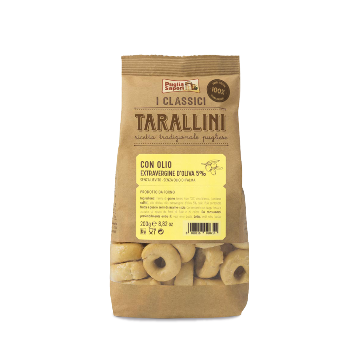 I Classici Tarallini All'Olio Extra Vergine D'Oliva Puglia Sapori 200g