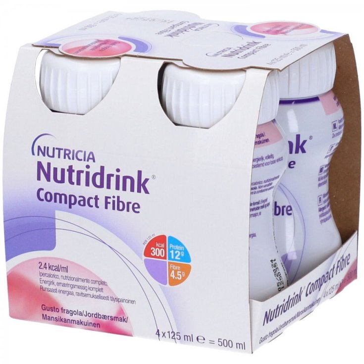 Nutridrink Compact Fibre Fragola Nutricia 4x125ml