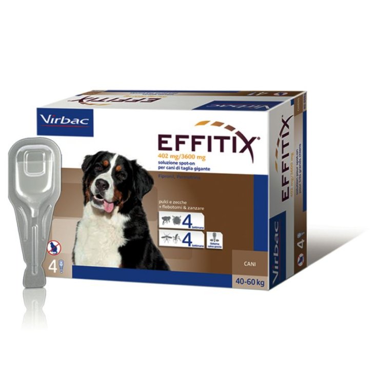 Effitix Spot-On - XLarge (40 - 60Kg) - 4 Pipette