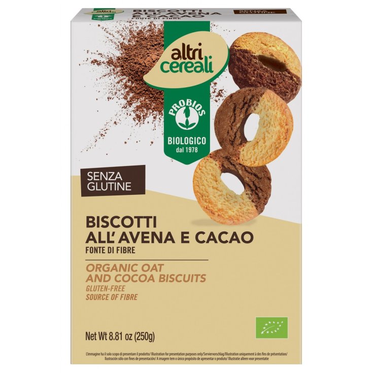 Altri Cereali Biscotti All'Avena E Cacao Probios 250g