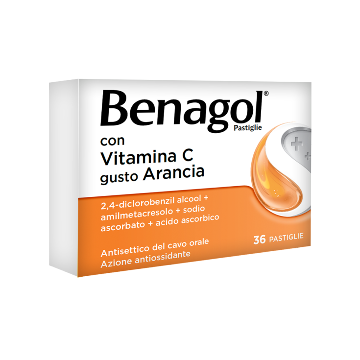 Benagol® Con Vitamina C Gusto Arancia 36 Pastiglie 