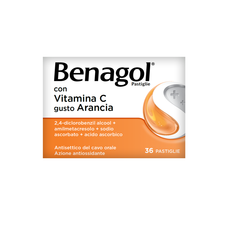 Benagol® Con Vitamina C Gusto Arancia 36 Pastiglie