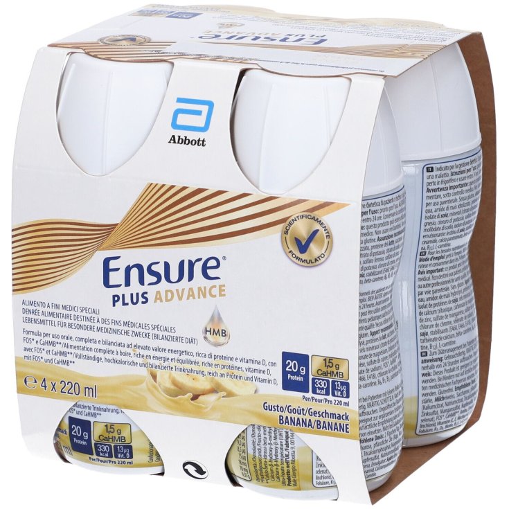 Ensure Plus Advance Banana Abbott 4x220ml