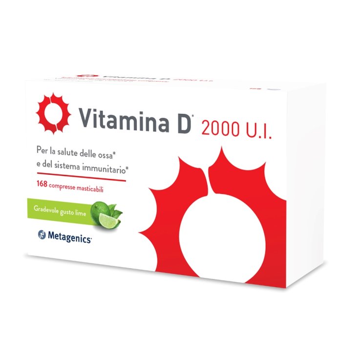 Vitamina D 2000 UI Metagenics® 168 Compresse Masticabili