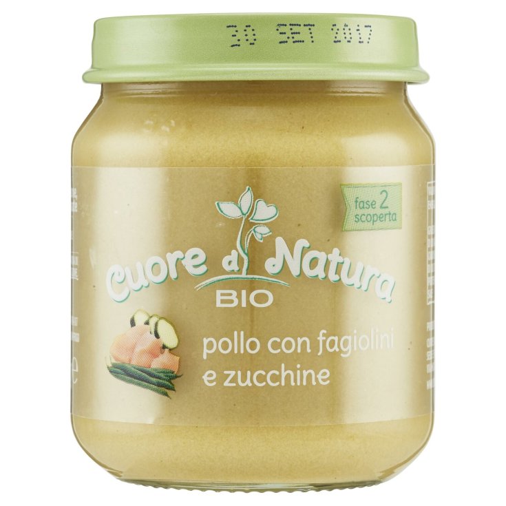 Pollo Fagiolini Zucchine Cuore Di Natura BIO 110g 