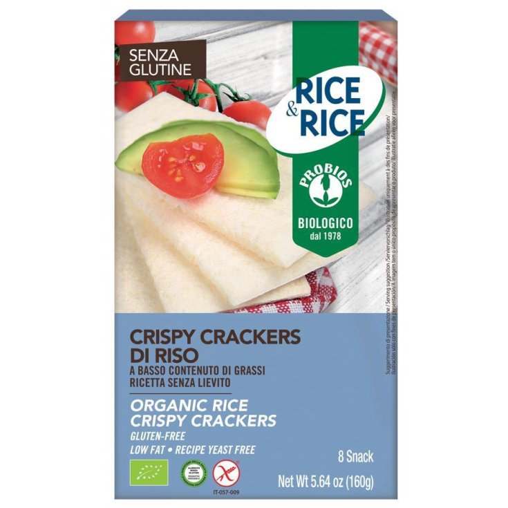 Rice&Rice Crispy Crackers Riso Probios 160g