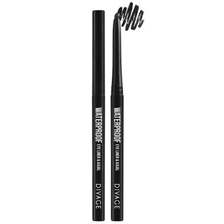 Eyeliner & Kajal&nbsp;Waterproof 01 Intense Black Divage