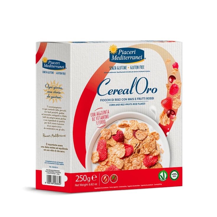 CerealOro Fiocchi Di Riso Con Mais E Frutti Rossi Piaceri Mediterranei® 250g