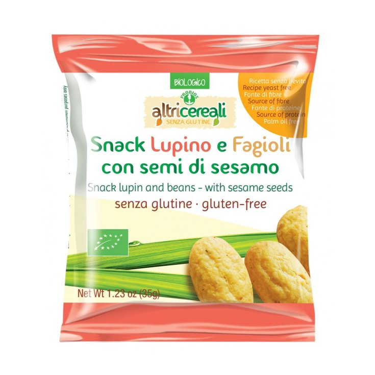 Snack Lupino E Fagioli Con Semi Di Sesamo Altri Cereali 35g