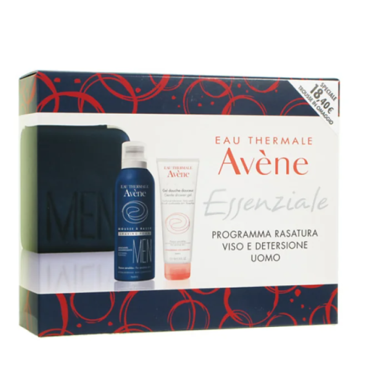 Avène Essenziale Programma Rasatura Viso E Detersione Uomo Cofanetto + Trousse