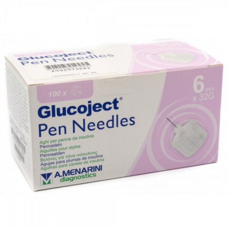 Glucojet Pen Needles 6mm x 32G A.Menarini Diagnostics 100 Aghi