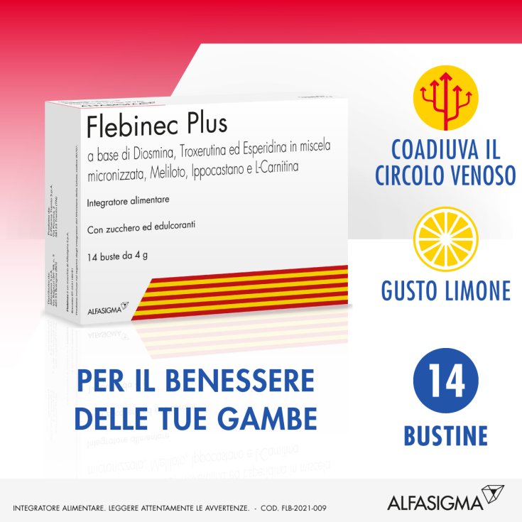 Flebinec Plus Alfasigma 14 Buste