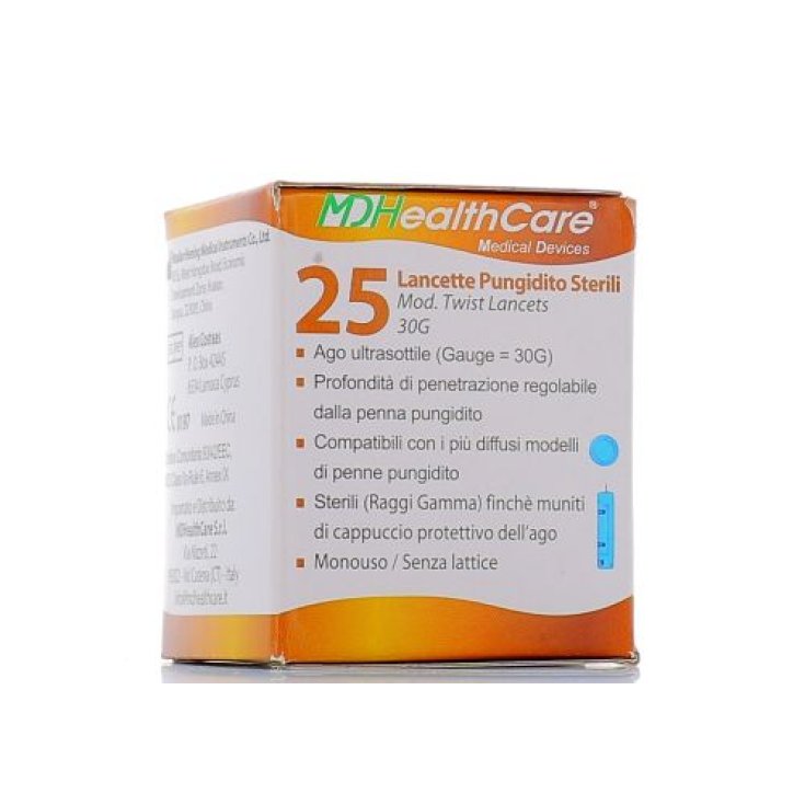 Lancette Pungidito MD HealthCare 25 Pezzi Lancette Pungidito MD HealthCare 25 Pezzi