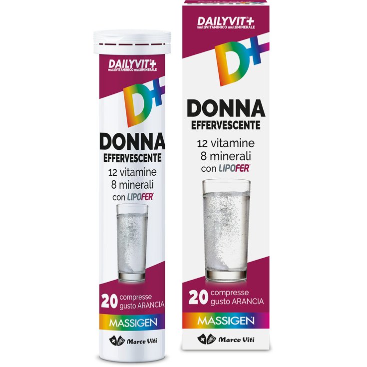 12 Vitamine 8 Minerali Donna Effervescente DAILYVIT+ 20 Compresse