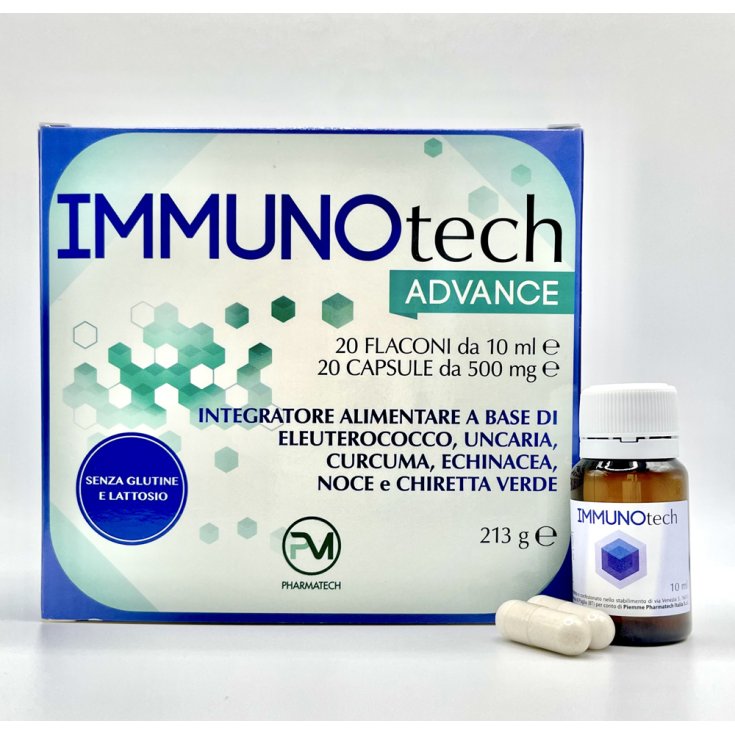 Immunotech Advance Piemme Pharmatech 20 Flaconcini + 20 Capsule