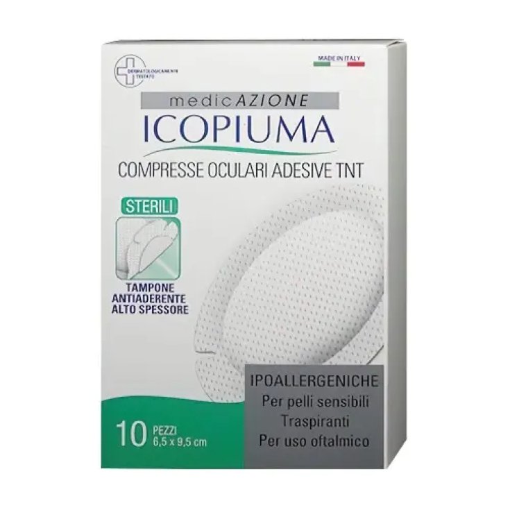 Compresse Oculari Adesive TNT Icopiuma 10 Pezzi