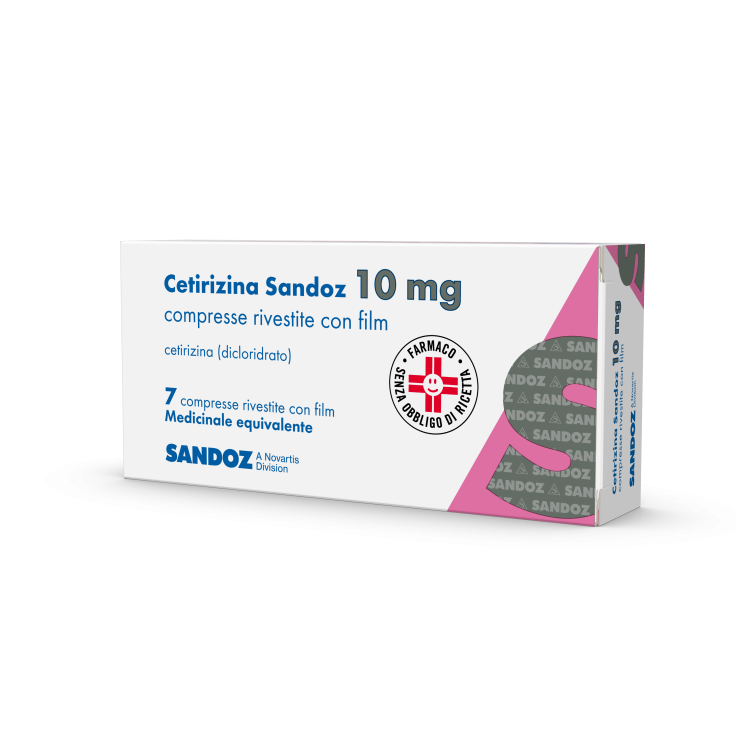 Cetirizina Sandoz 10mg 7 Compresse