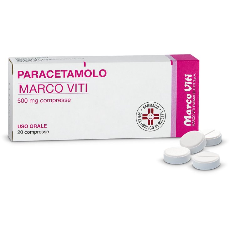 Paracetamolo 500mg Marco Viti 20 Compresse