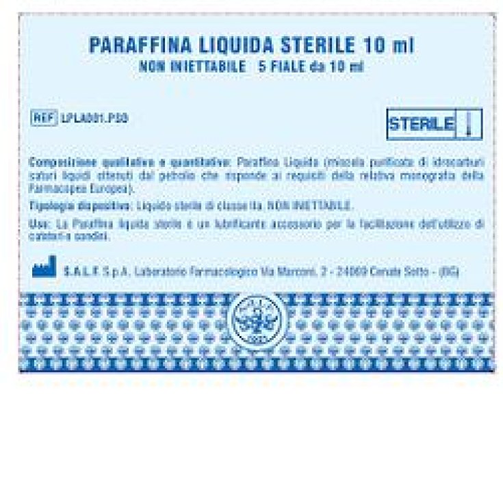 Paraffina Liquida Sterile 5 Fiale 10ml