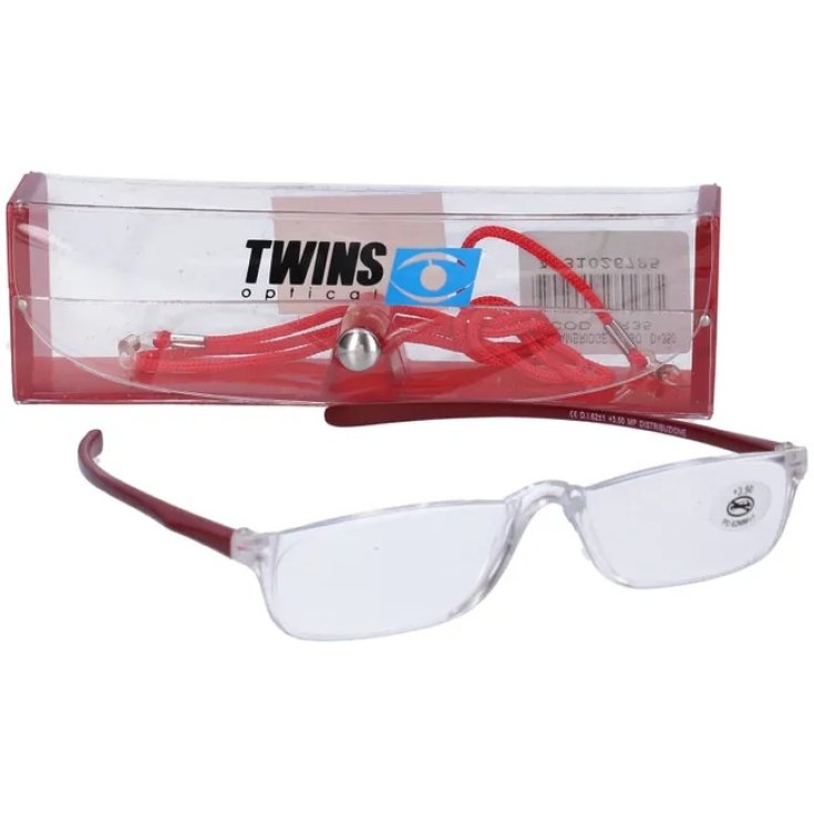 Occhiali Da Lettura&nbsp;Cambridge Rosso +3 Twins Optical