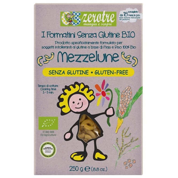 Mezzelune di Mais e Riso Bio Zerotre 250g