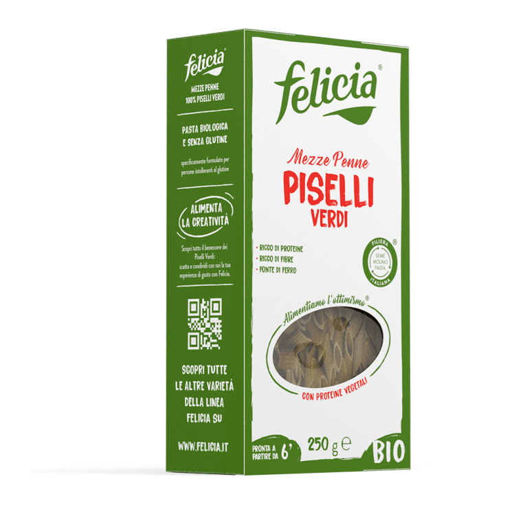 Mezze Penne di Piselli Verdi Felicia 250g