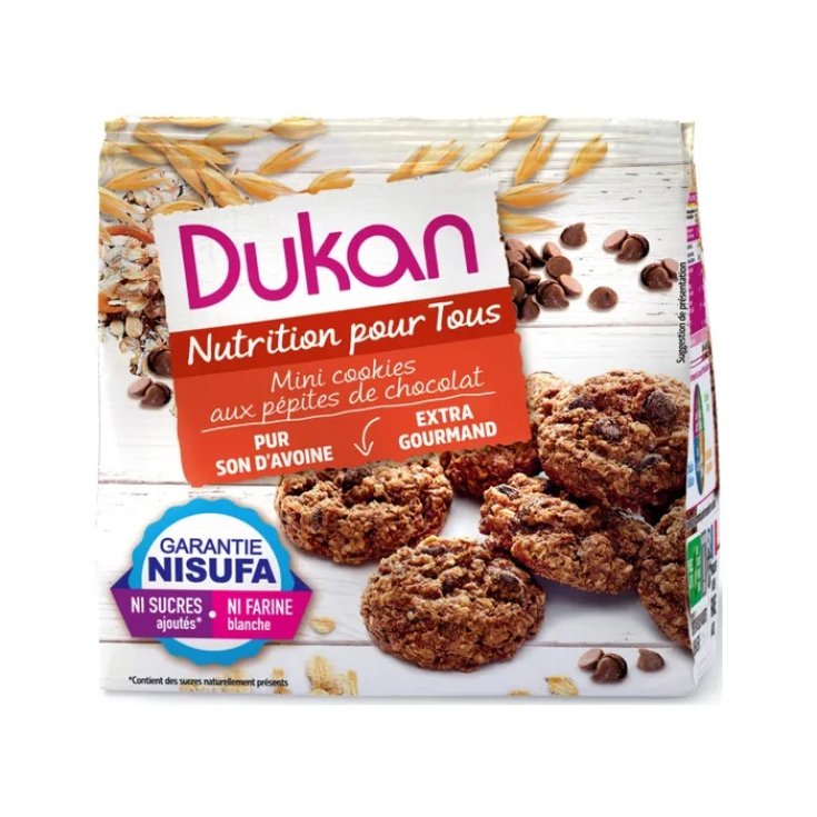 Mini Cookies con Gocce di Cioccolato Dukan 100g