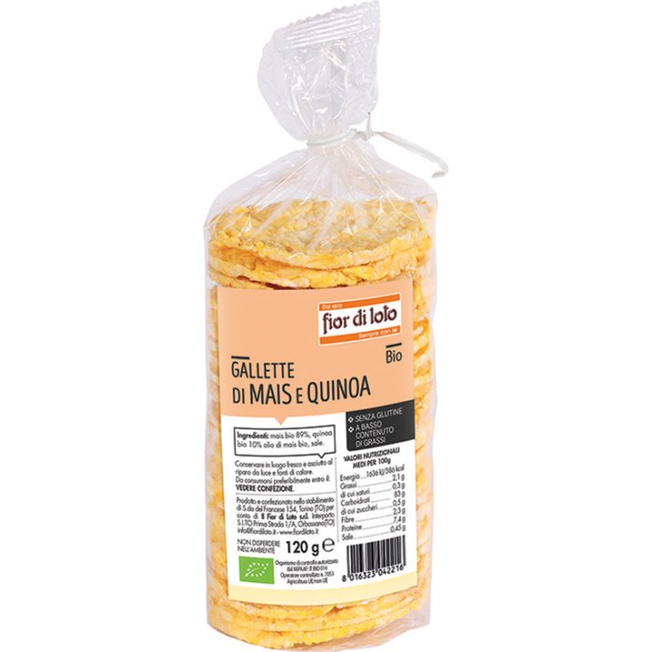 Gallette Mais E Quinoa Fior di Loto 120g