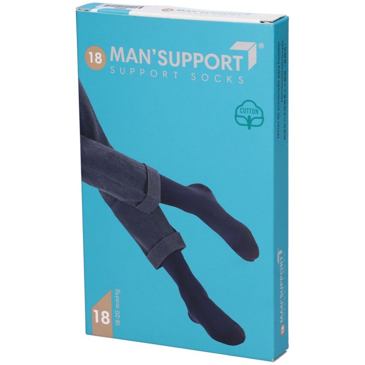 Man'Support Cotton 18 Bianco 5 GloriaMed® 1 Paio