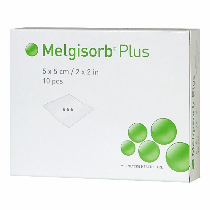 Melgisorb® Ag 5x5cm Mölnlycke® HealthCare 10 Pezzi