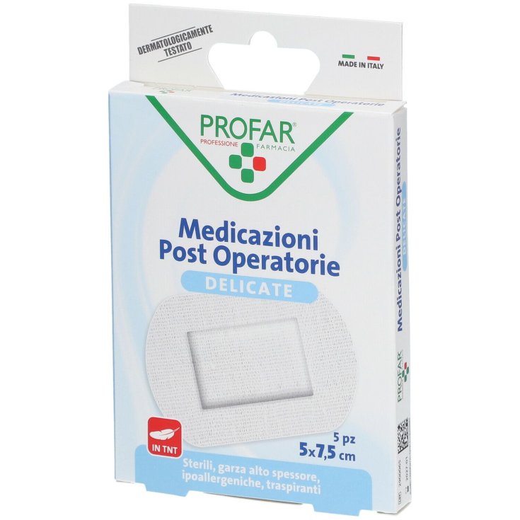 Medicazioni Post Operatorie Delicate 7,5x5cm PROFAR® 5 Pezzi