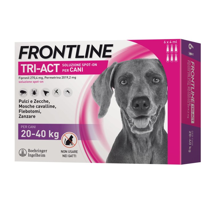 Frontline Tri-Act Cani 20-40Kg 6 Pipette