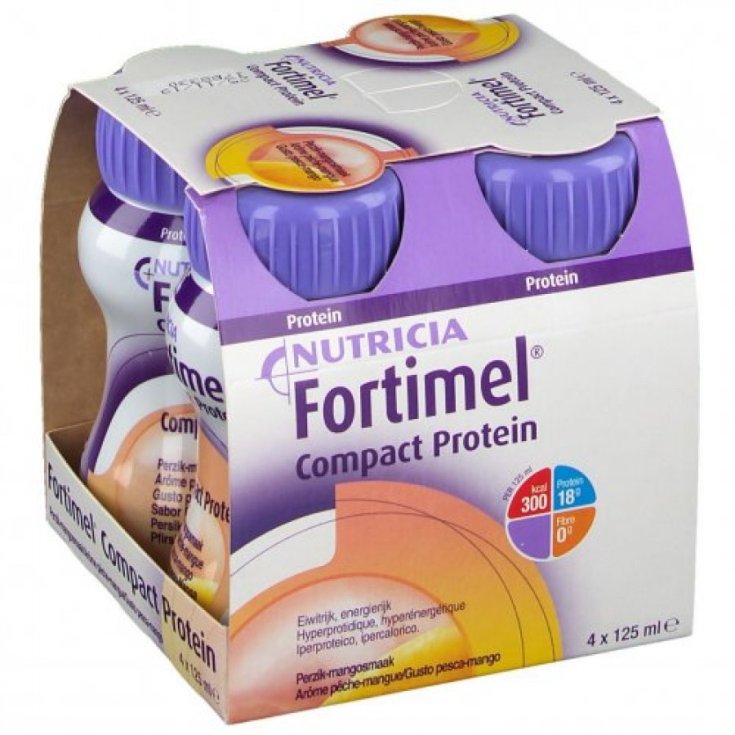 Fortimel Compact Protein Pesca/Mango Nutricia 4x125ml