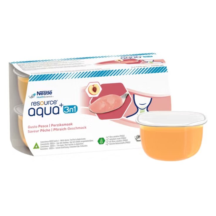 Resource® Aqua+ Gelificata 3in1 Pesca Nestlé 4x125g