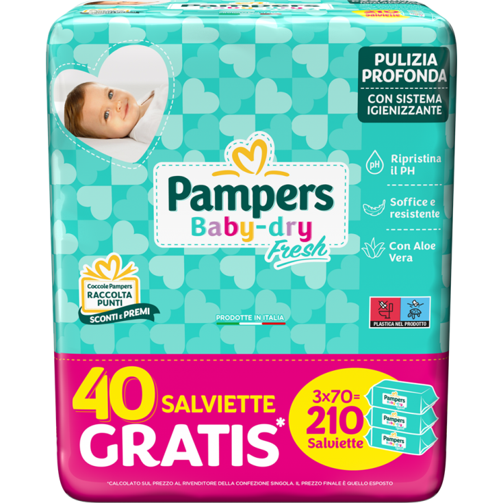 Pampers Baby Fresh Formula Esclusiva 3x70 Salviettine