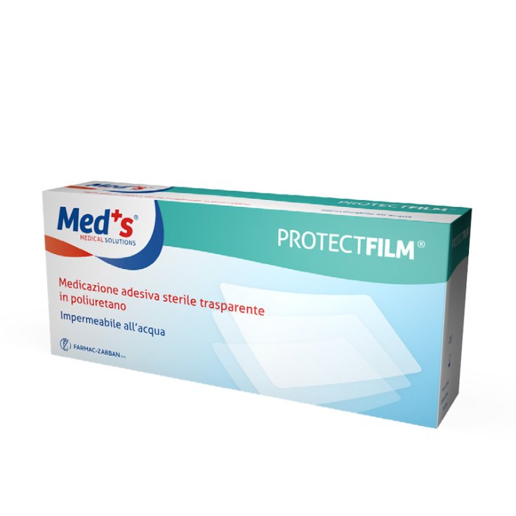 Med's Protect Film Medicazione Adesiva Sterile Trasparente Farmac-Zabban 10 Pezzi