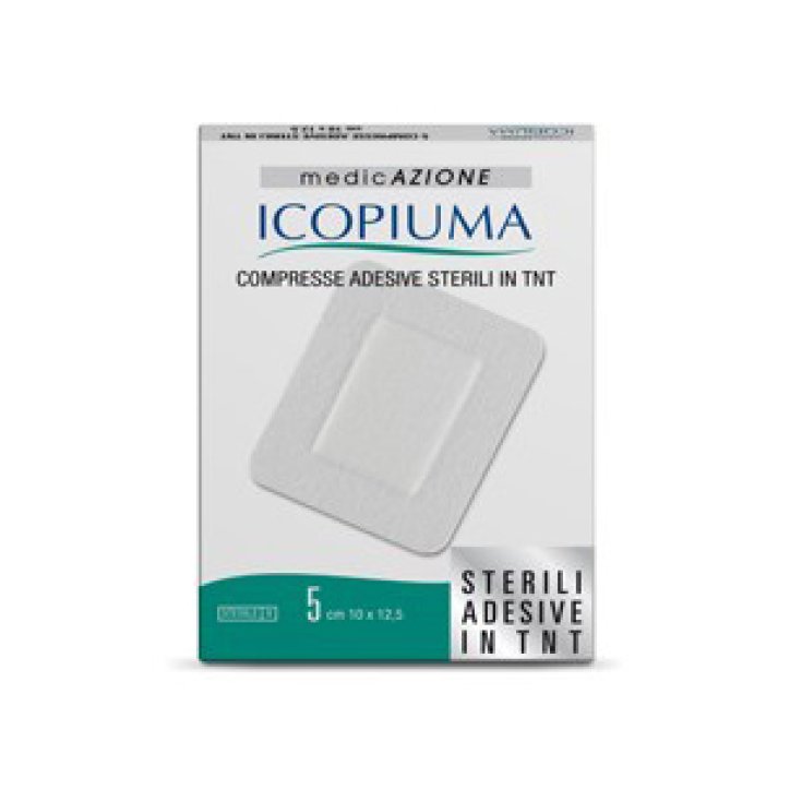 Icopiuma Compresse Adesive Sterili In TNT 10x12,5cm 5 Pezzi