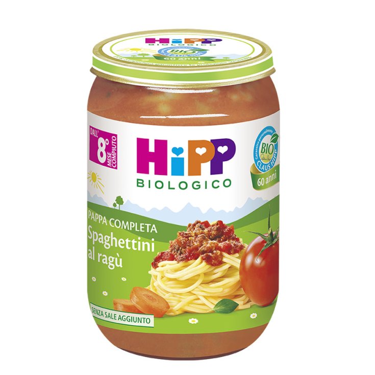 Pappa Completa Spaghettini Al Ragù HiPP Biologico 220g