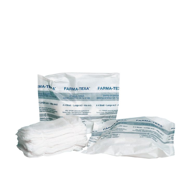 Farma-Texa Zaffo 12/8 4 Strisce 5x10cm Farmac-Zabban 100 Pezzi