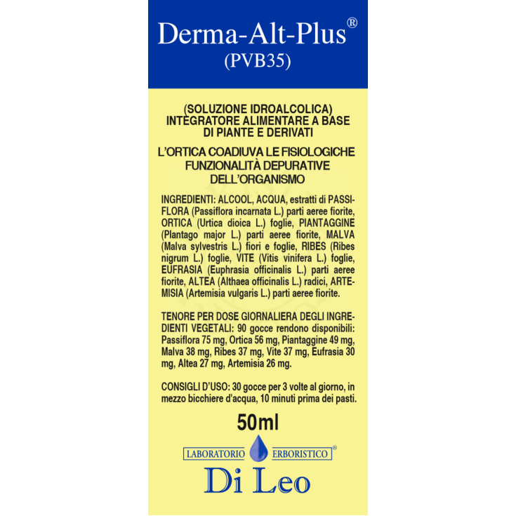 Derma Alt Plus (PVB35) Laboratorio Erboristico Di Leo 50ml