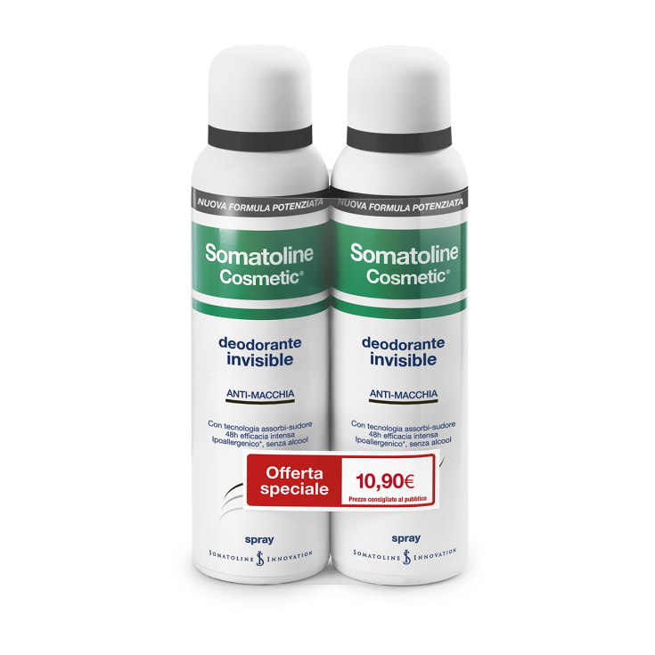 Somatoline Cosmetic Deodorante Invisibile Spray Duo 2x150ml