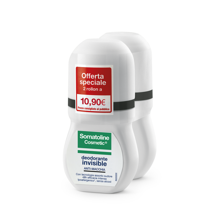 Somatoline Cosmetic Deodorante Invisibile Roll-on 2x50ml
