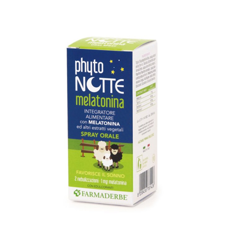 Phyto Notte Melatonina SOS Spray Orale Farmaderbe 30ml