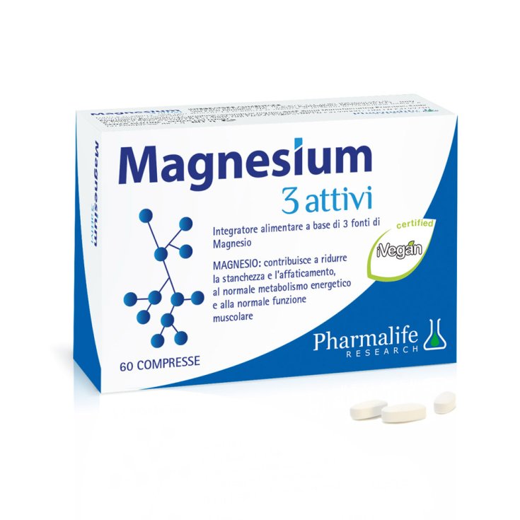 Magnesium 3 Attivi Pharmalife Research 60 Compresse