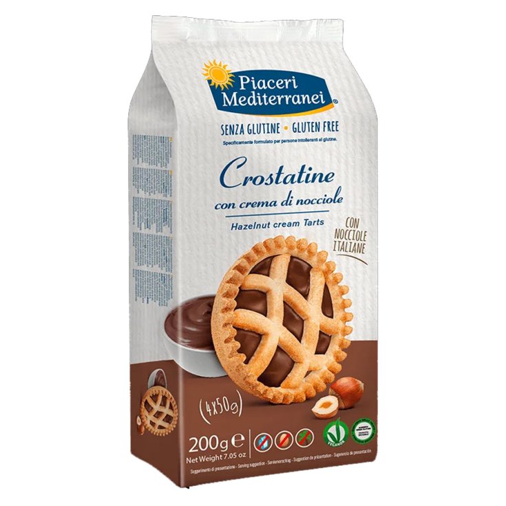 Crostatine alla Nocciola con Farina di Riso Piaceri Mediterranei 200g