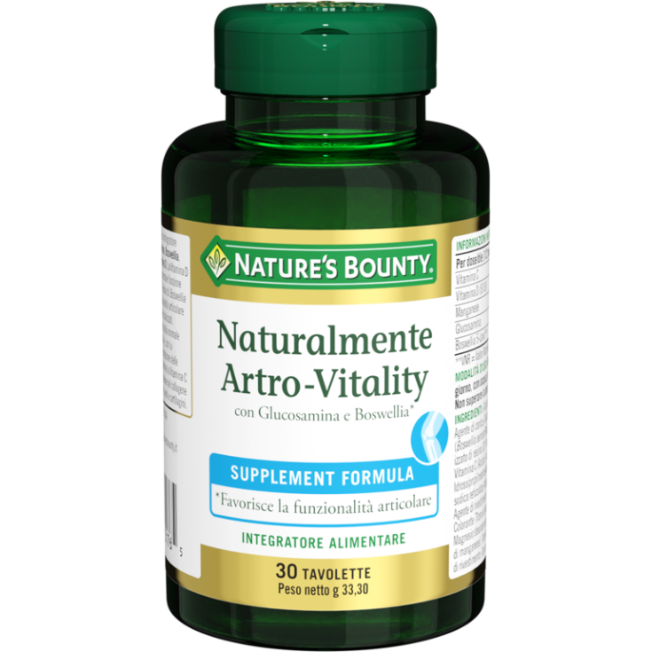 Naturalmente Artro-Vitality Nature's Bounty 30 Tavolette